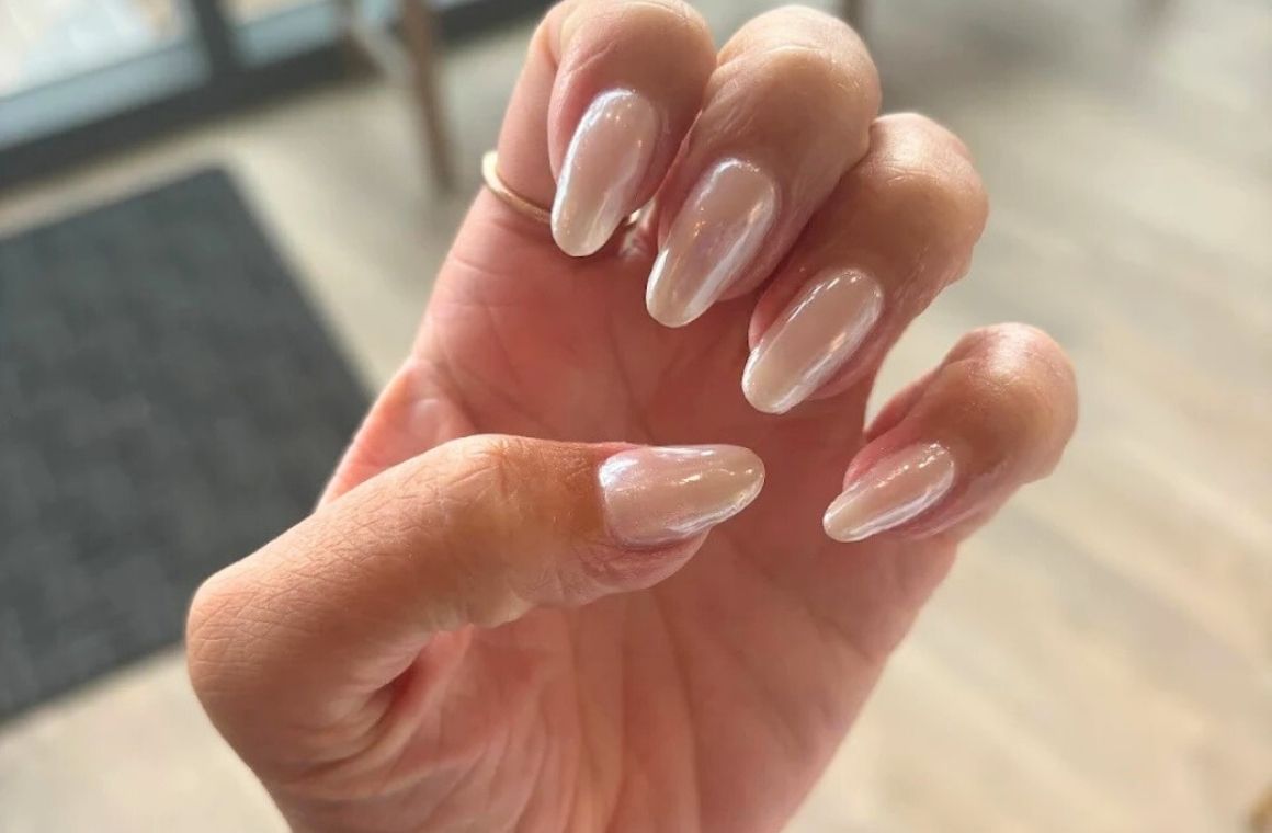simple bridesmaid nails