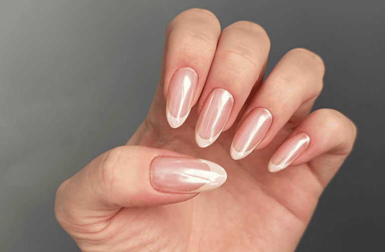 Glass Nails Over a Sheer Base